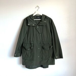 J. Crew Dark Olive Green Cargo Pocket Utility Jacket Size Small
